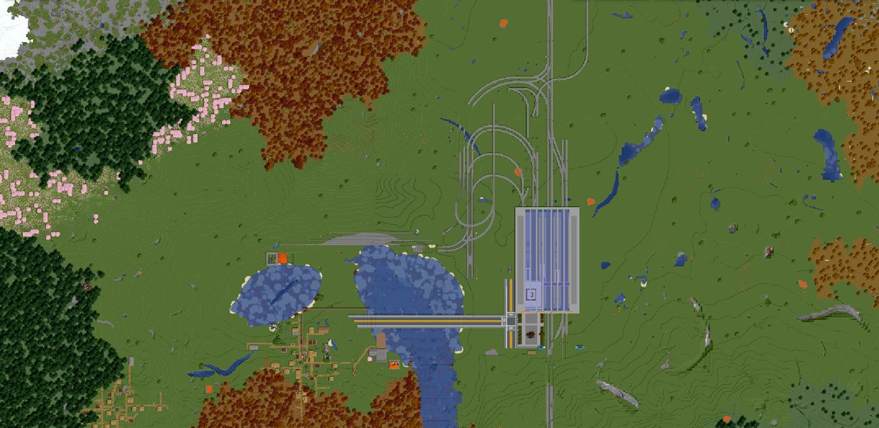 Preview of the BlueMap world map.